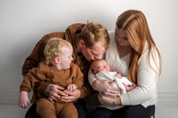 Red newborn session